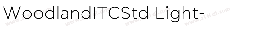 WoodlandITCStd Light字体转换